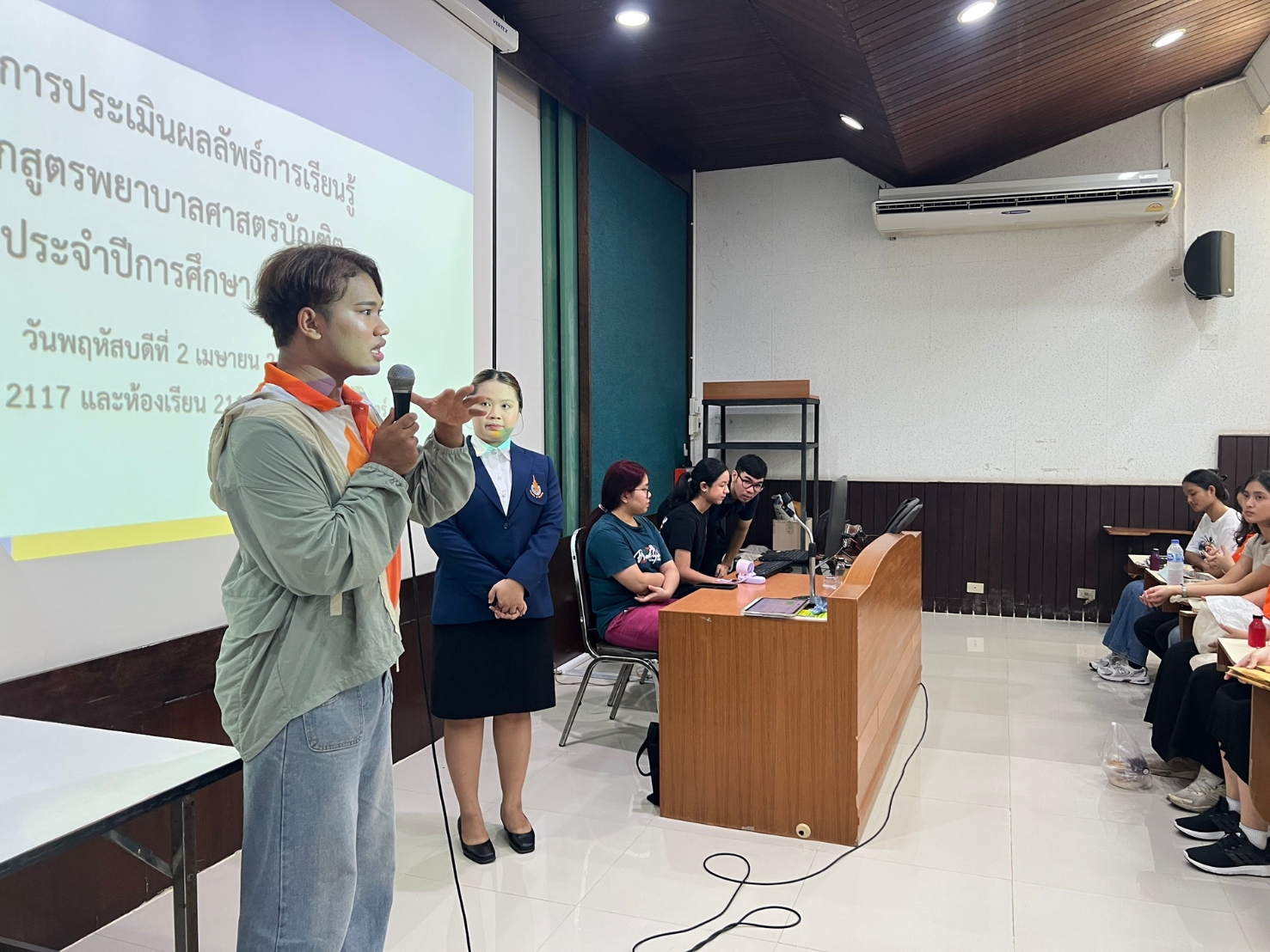 คณะพยาบาลศาสตร์จัดโครงการประเมินผลลัพธ์การเรียนรู้หลักสูตรพยาบาลศาสตรบัณฑิต  ประจำปีการศึกษา 2568