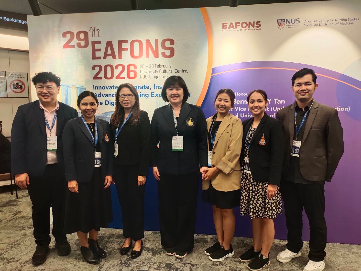 Faculty of Nursing Participates in the 29th East Asian Forum of Nursing Scholars (EAFONS) in Singapore
