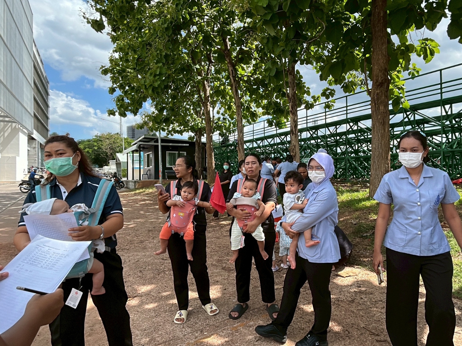 โครงการฝึกซ้อมแผนอัคคีและอพยพเด็กกรณีเกิดอัคคีภัย ฝ่ายพัฒนาเด็กปฐมวัย คณะพยาบาลศาสตร์