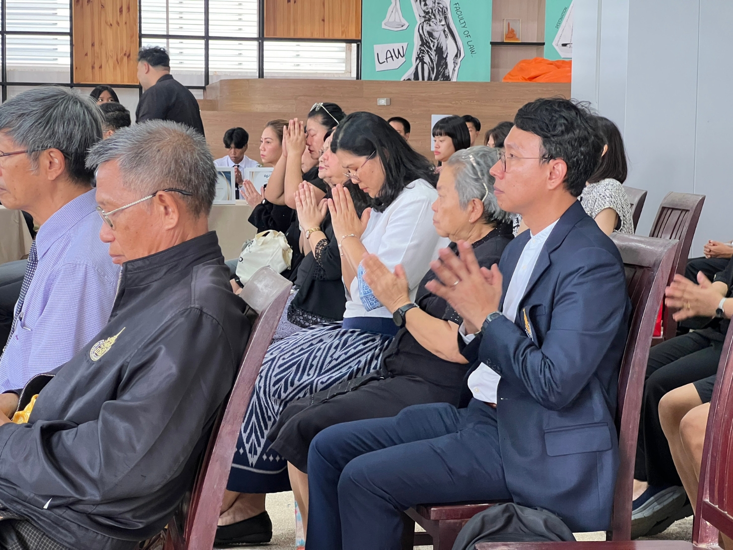 คณะพยาบาลศาสตร์ เข้าร่วมงานทำบุญในโอกาสครบรอบ 23 ปี แห่งการก่อตั้งคณะนิติศาสตร์
