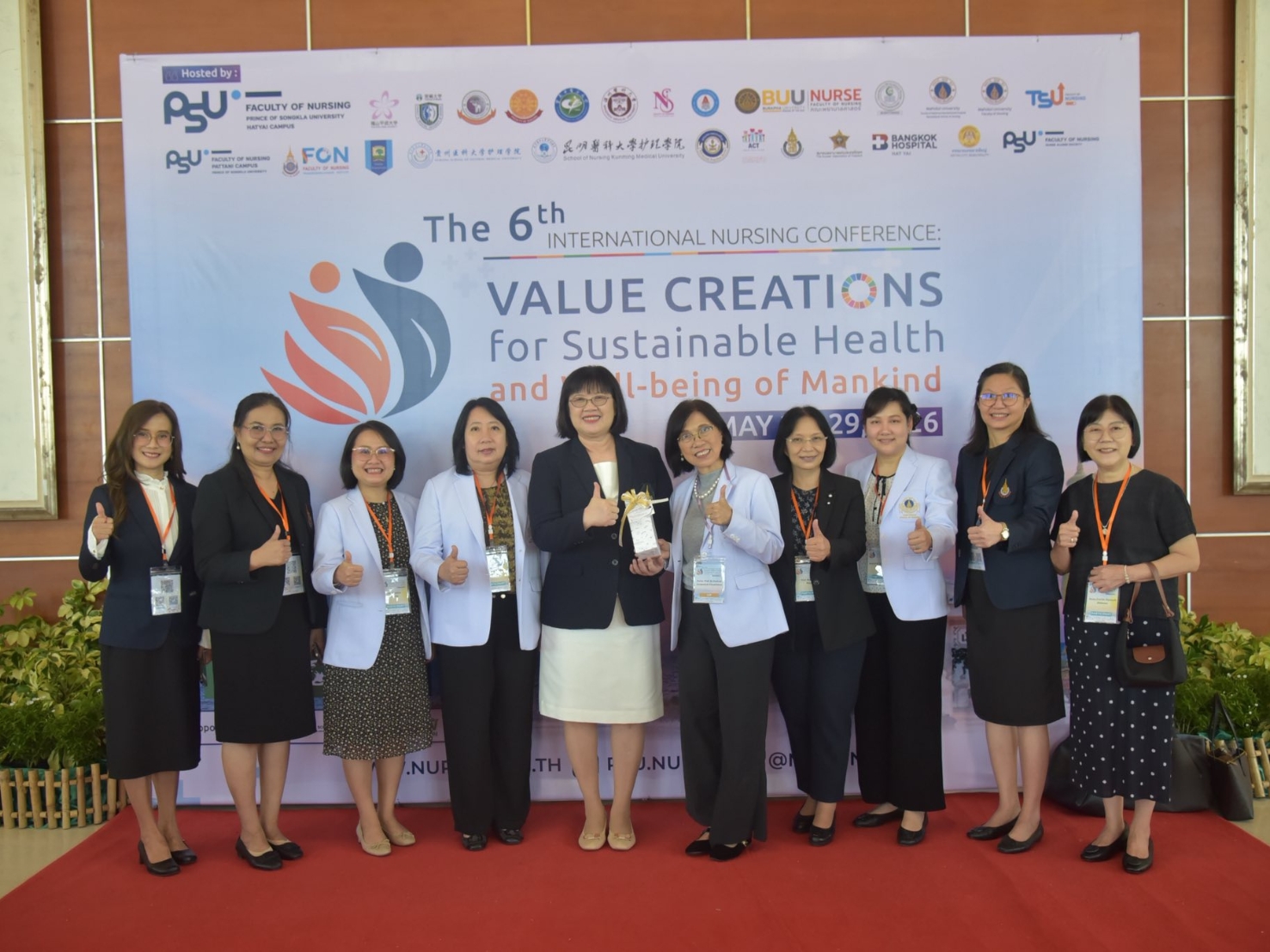 The Faculty of Nursing Continues Hosting the 6th International Nursing Conference on Its Second Day Under the Theme “Value Creations for Sustainable Health and Well-being of Mankind”
